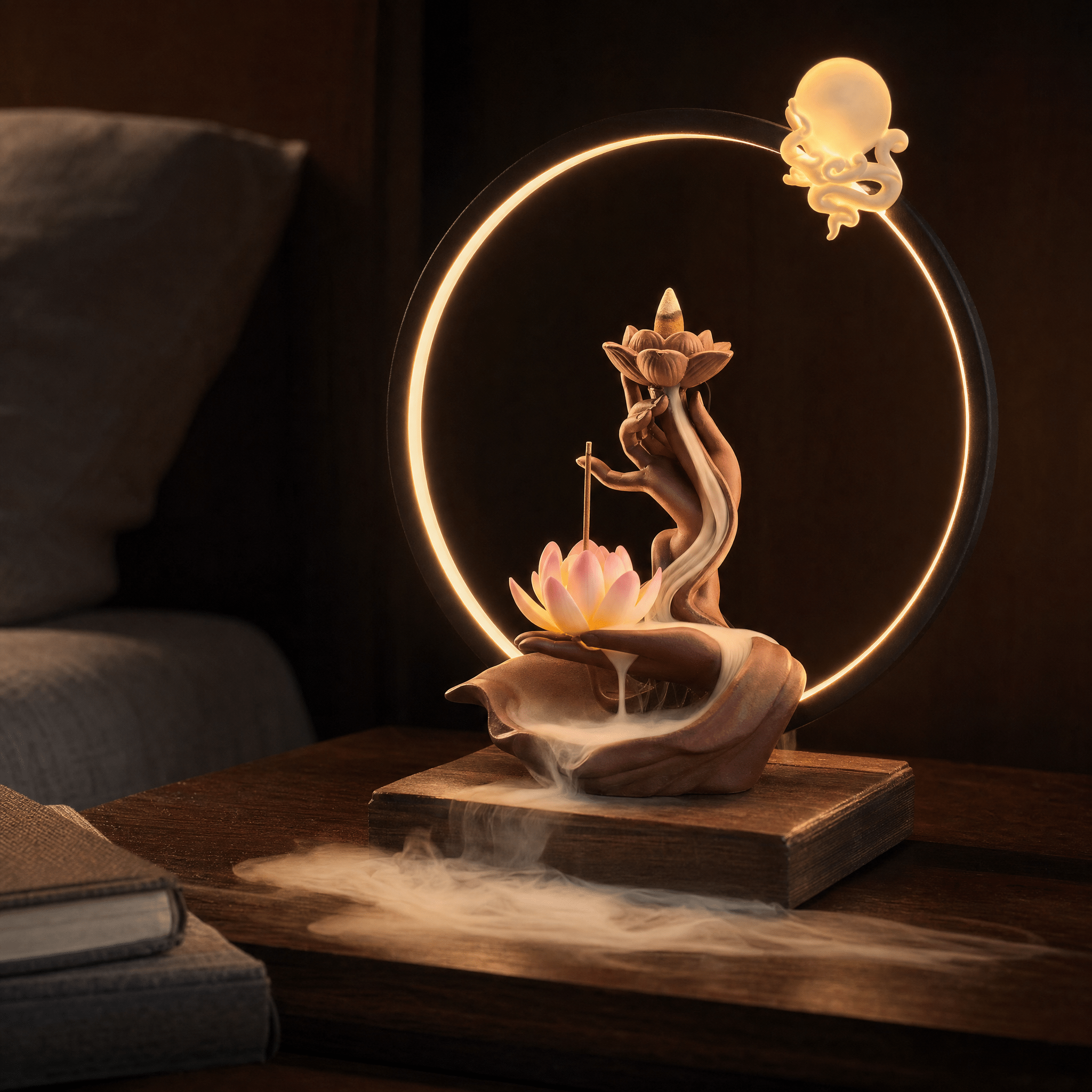 Lotus - Calming Incense Lamp - Feylona