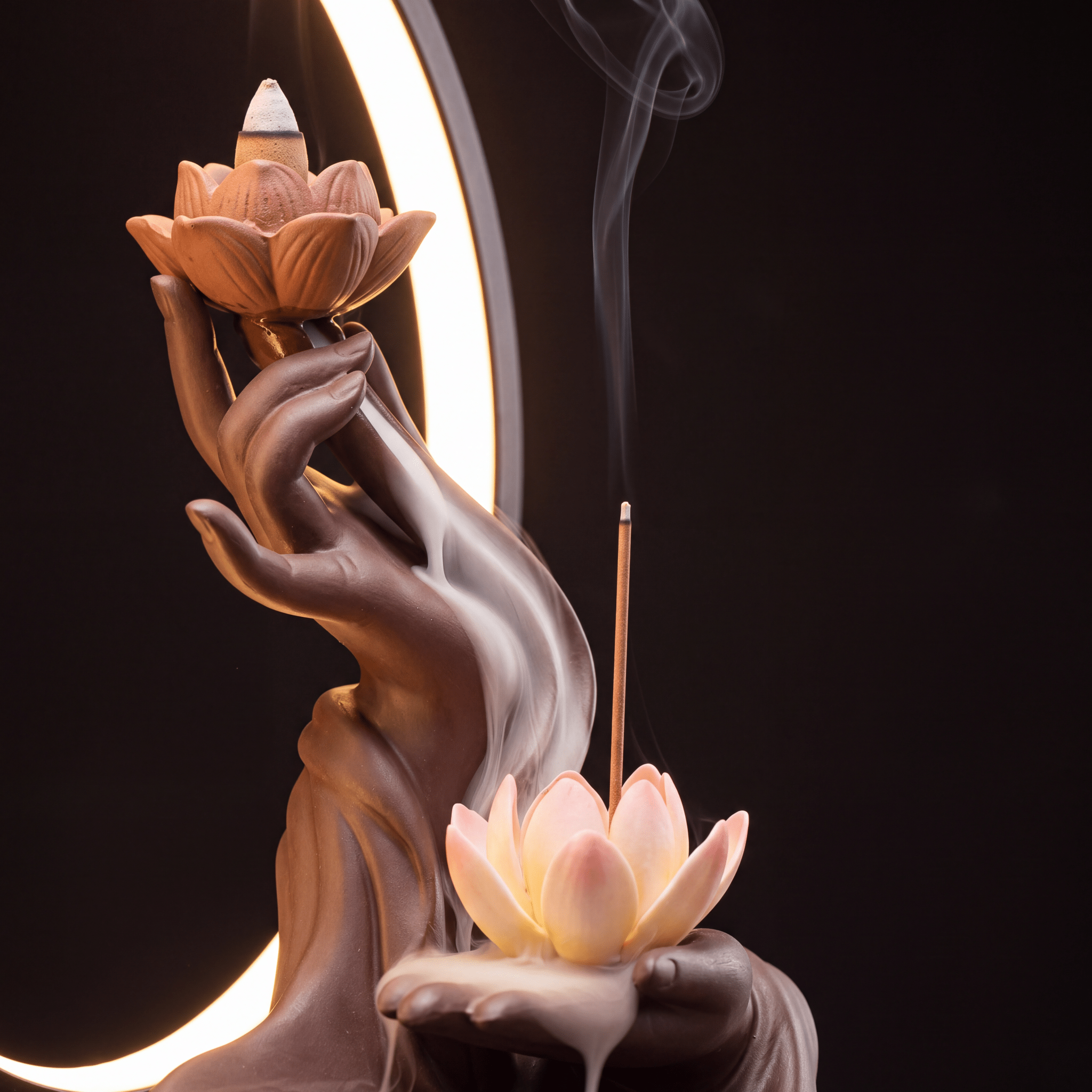 Lotus - Calming Incense Lamp - Feylona