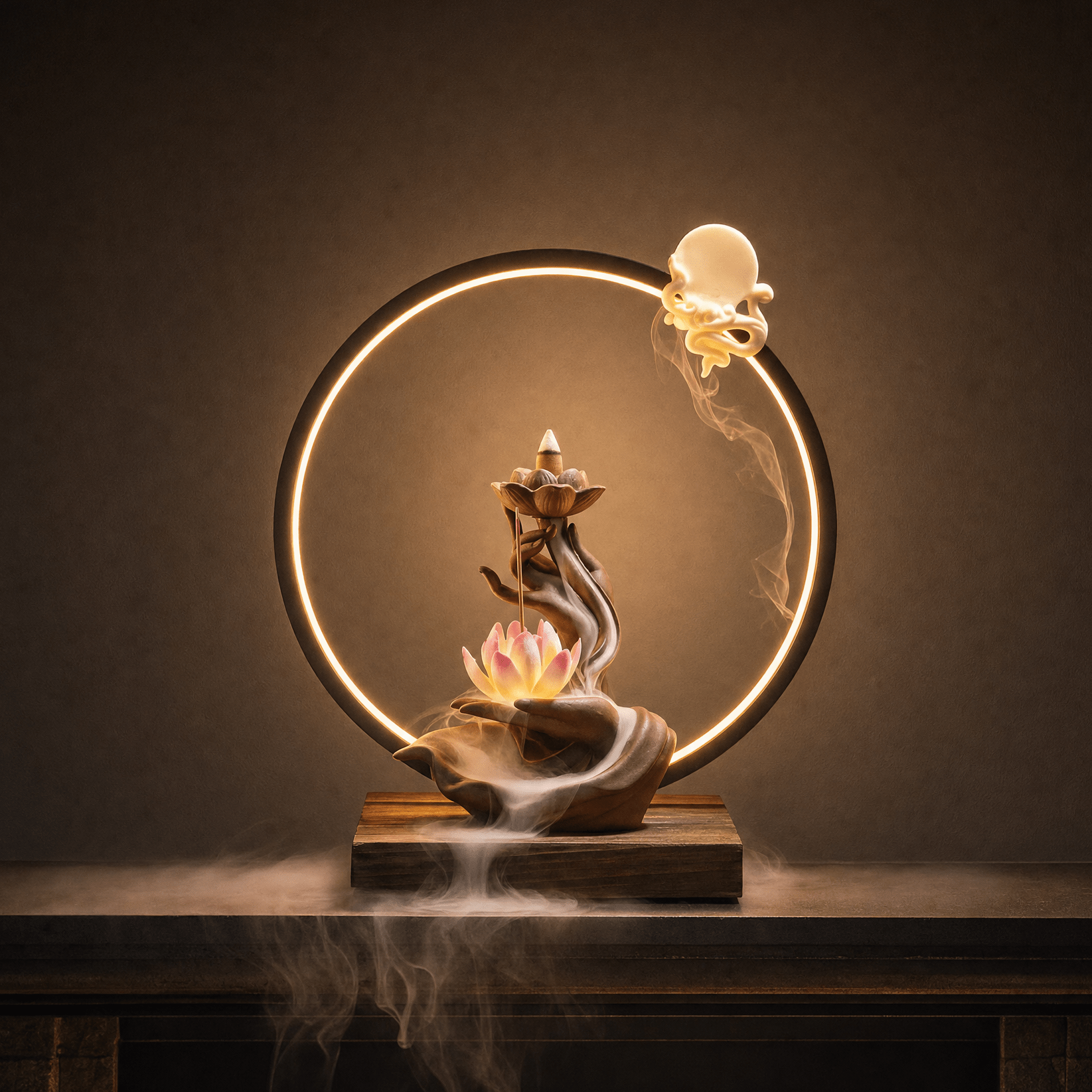 Lotus - Calming Incense Lamp - Feylona