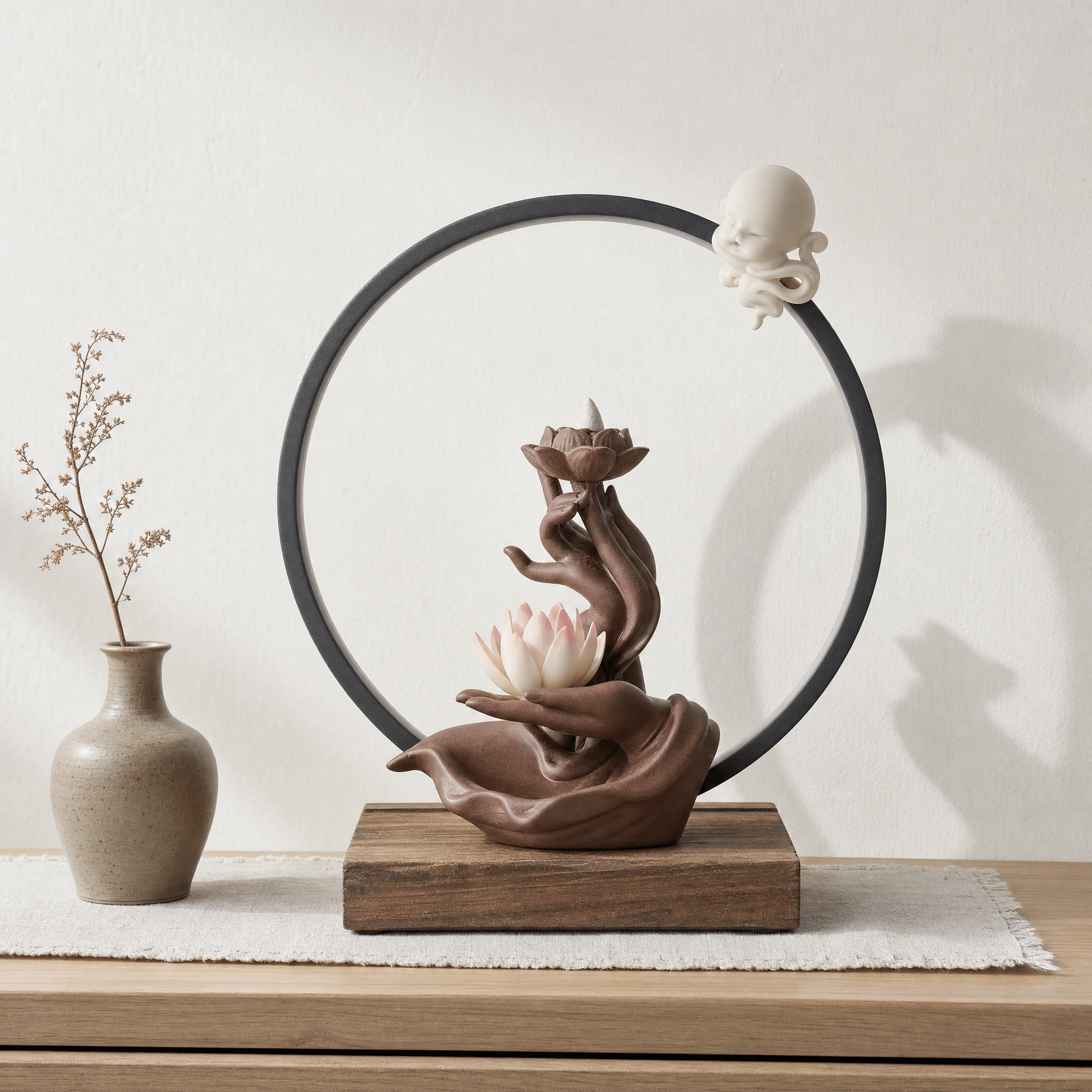 Lotus - Calming Incense Lamp - Feylona