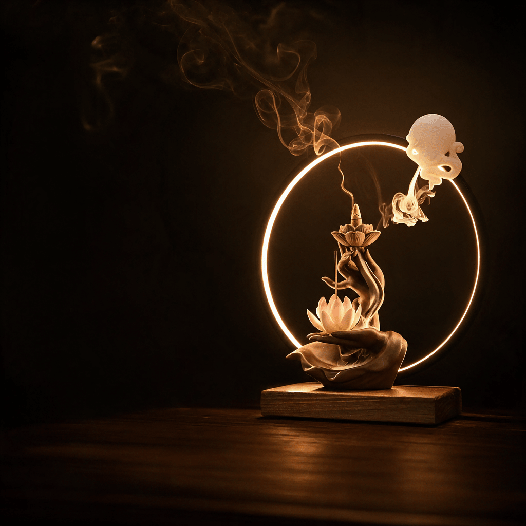 Lotus - Calming Incense Lamp - Feylona